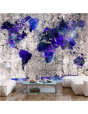 Fotomurale adesivo  World Map: Ink Blots